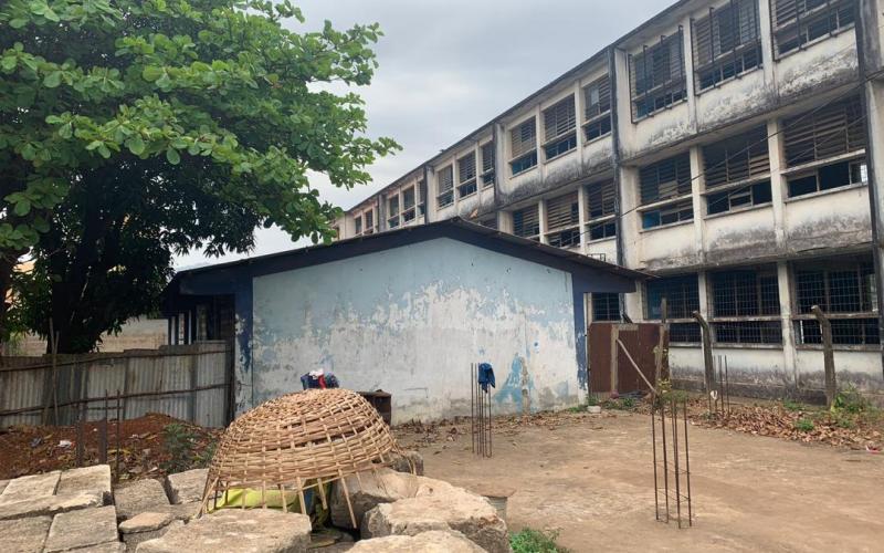 Back of an Existing Classroom Building